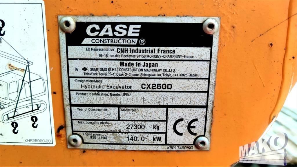 CASE CX 250 D Εκσκαφείς με ερπύστριες