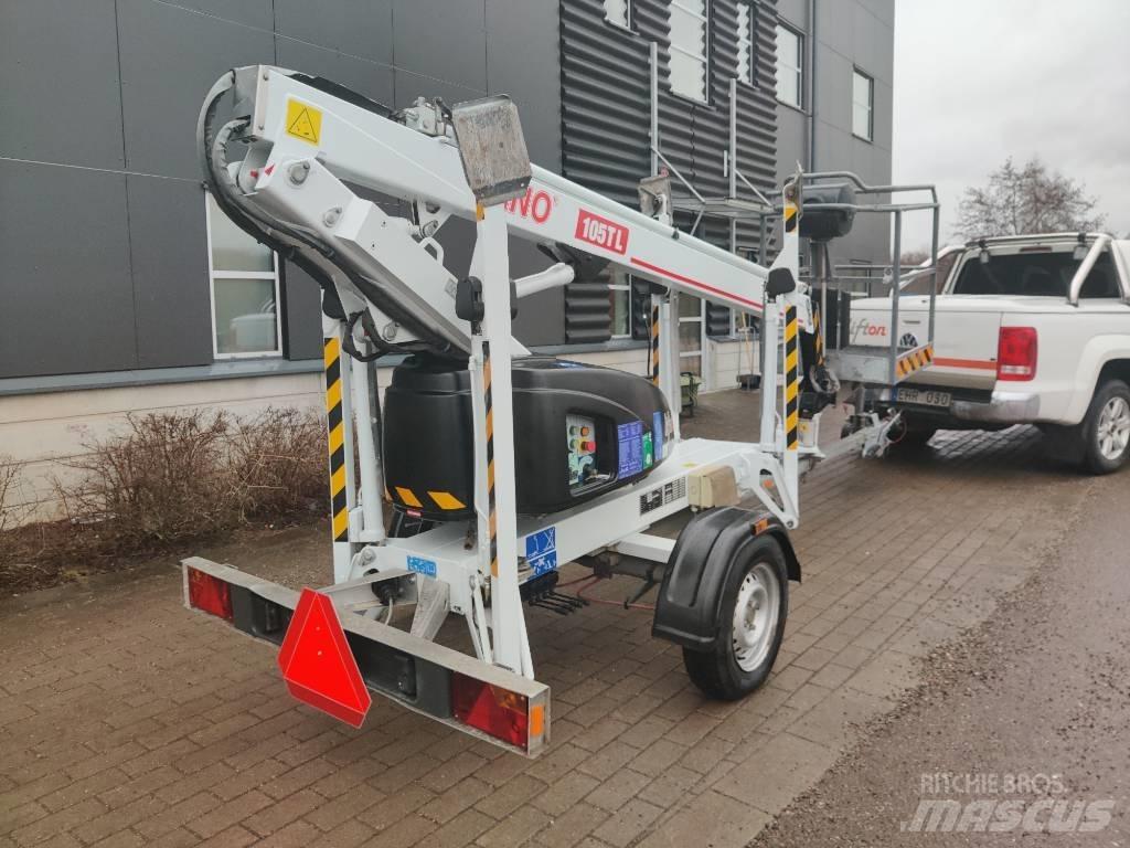 Dino 105 TL Skylift Εναέριες πλατφόρμες τοποθετημένες σε ρυμούλκα