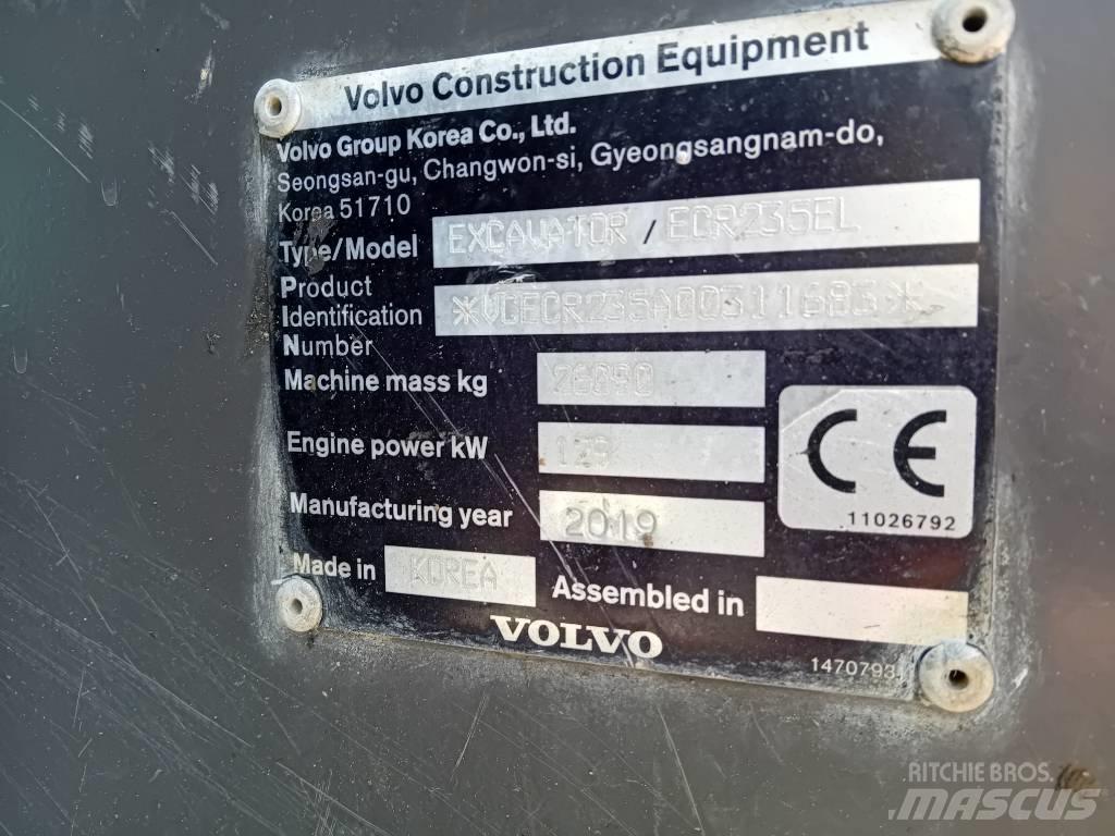 Volvo ECR 235 E Εκσκαφείς με ερπύστριες