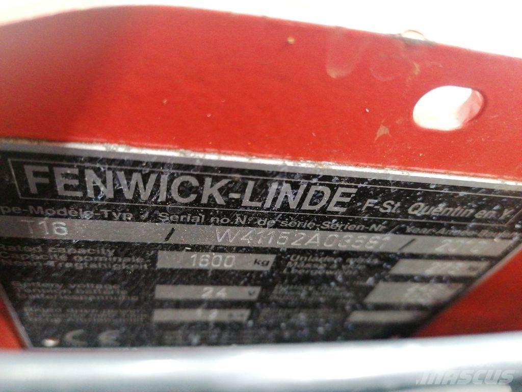 Linde T16 Χειροκίνητο περονοφόρο ανυψωτικό