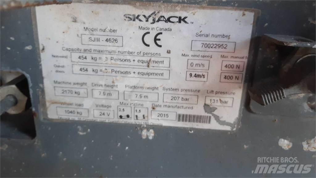 SkyJack SJIII4626 Ανυψωτήρες ψαλιδωτής άρθρωσης