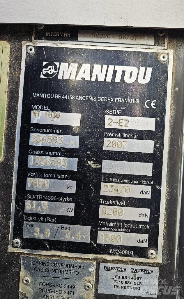 Manitou 1030 Τηλεσκοπικοί ανυψωτές
