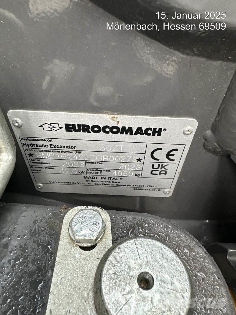 Eurocomach 50ZT Εκσκαφάκι (διαβολάκι) < 7t