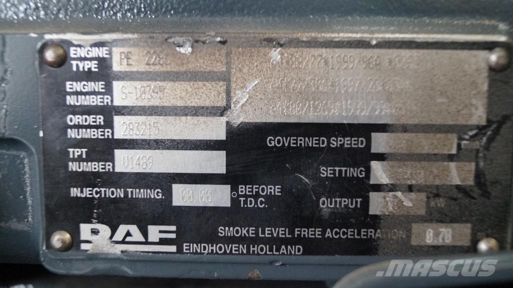 DAF PE 228 C NEW Κινητήρες