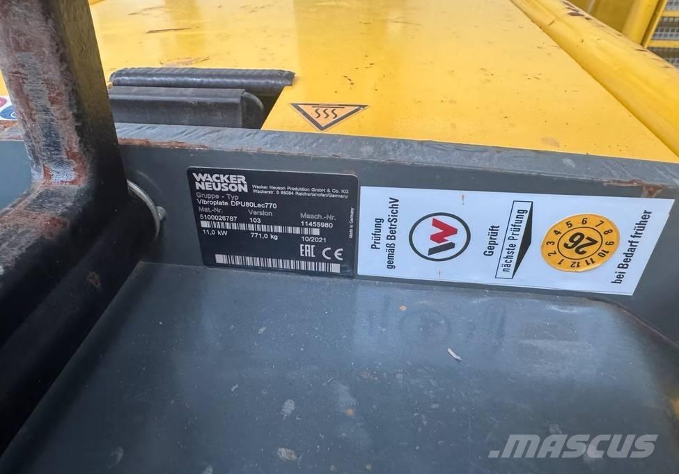Wacker Neuson DPU 80 Επίπεδοι κόπανοι