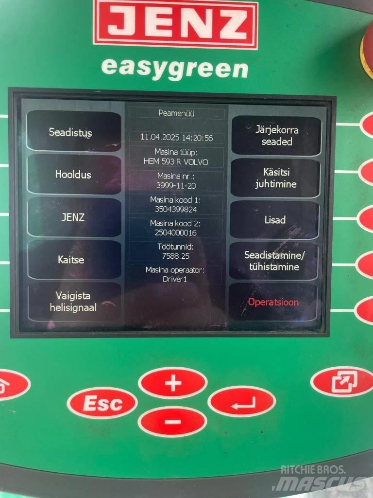 JENZ HEM 593 R Τεμαχιστές ξύλου