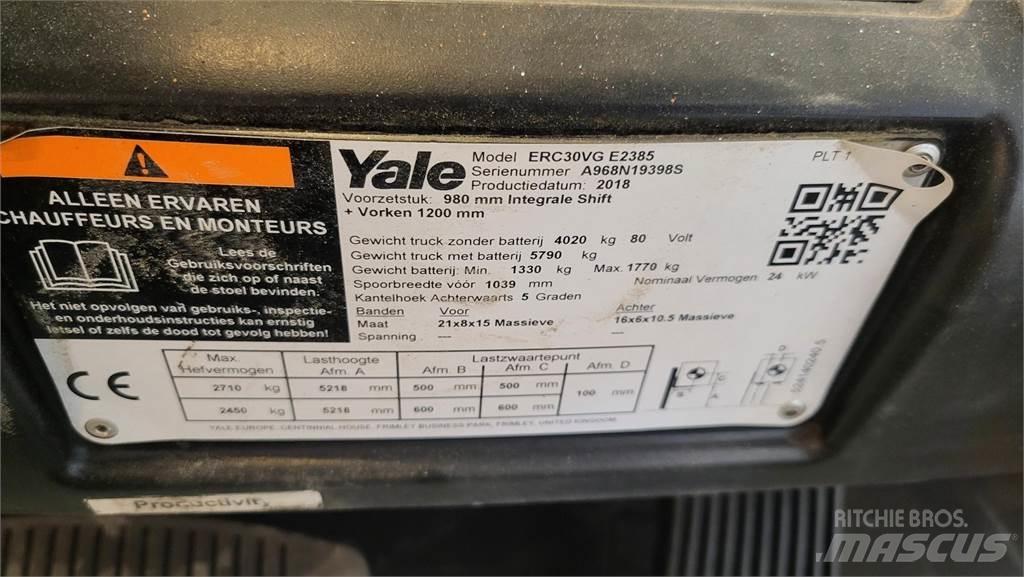 Yale ERC30VG 2018 Ηλεκτρικά περονοφόρα ανυψωτικά κλαρκ