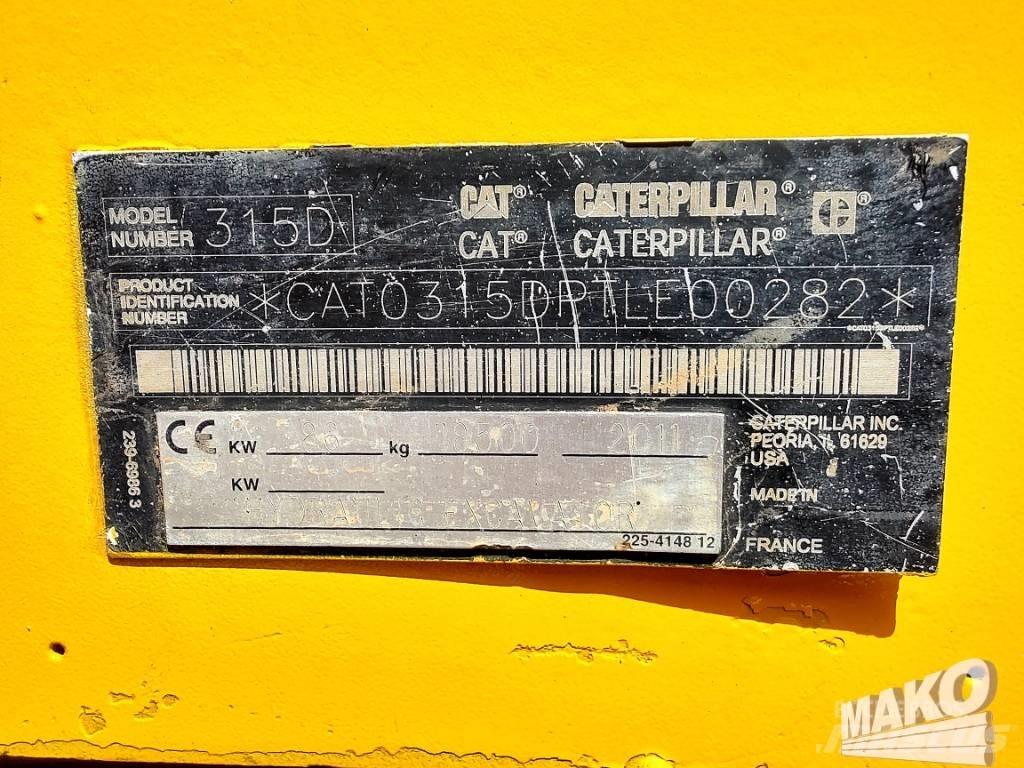 CAT 315 D Εκσκαφείς με ερπύστριες