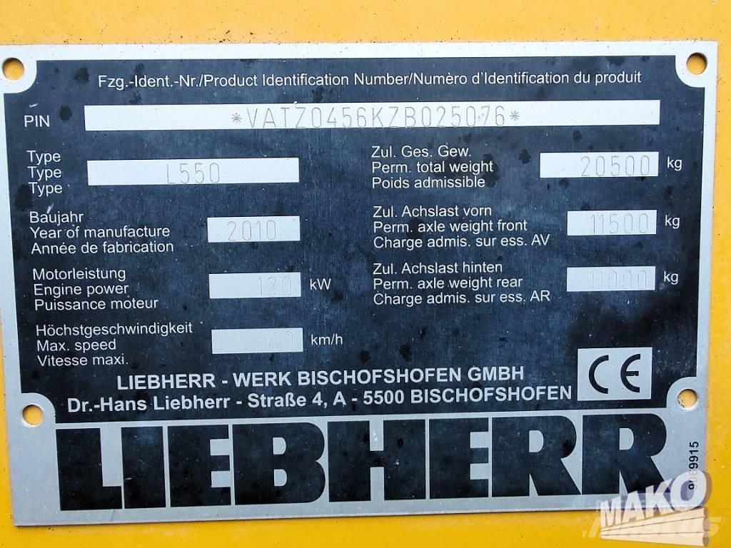 Liebherr L 550 Φορτωτές με λάστιχα (Τροχοφόροι)