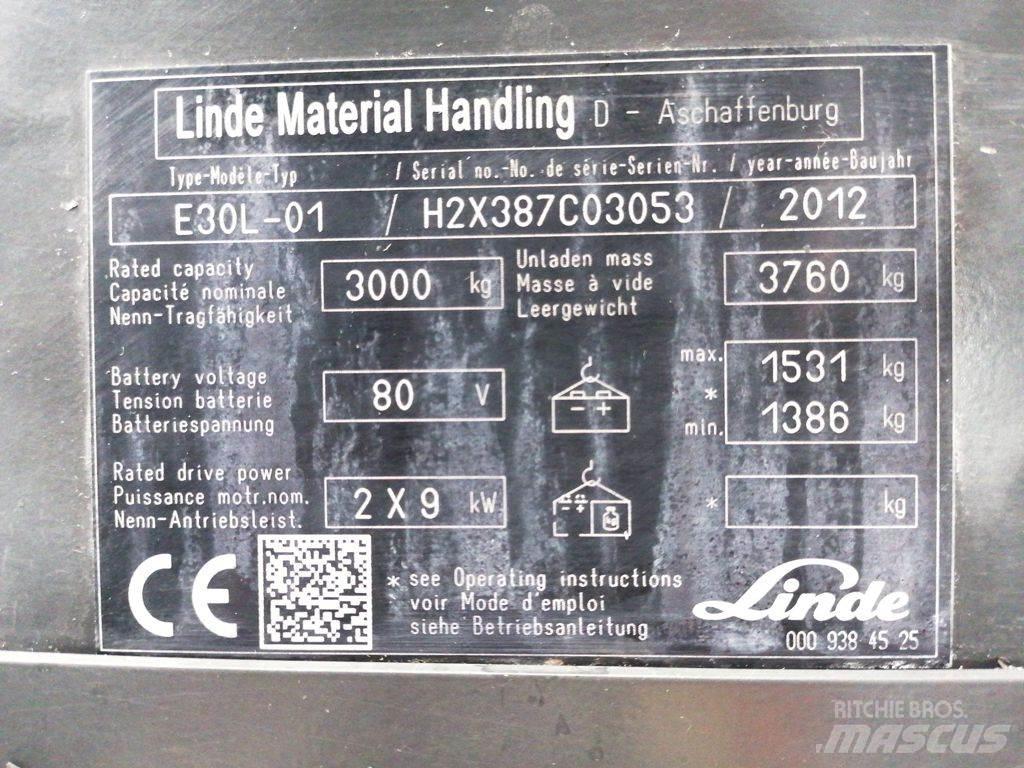 Linde E30L-01 Ηλεκτρικά περονοφόρα ανυψωτικά κλαρκ