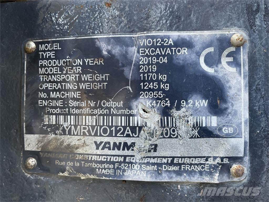 Yanmar VIO12 Εκσκαφείς με τροχούς - λάστιχα