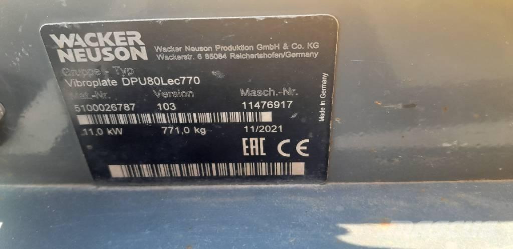 Wacker Neuson DPU 80 Επίπεδοι κόπανοι