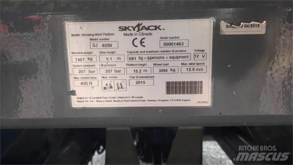 SkyJack 9250RT Ανυψωτήρες ψαλιδωτής άρθρωσης