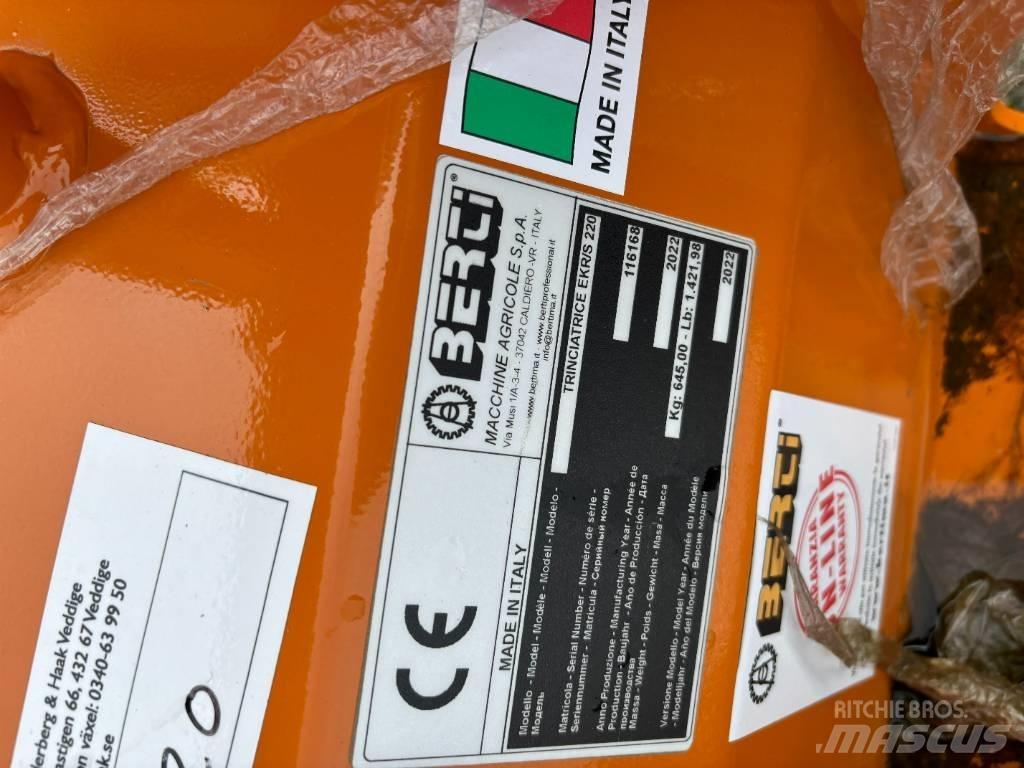 Berti EKR-S 220 Χορτοκοπτικά και κορυφολόγοι βοσκοτόπων