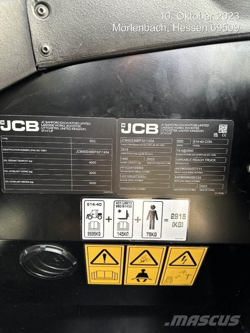 JCB 514-40 CON Τηλεσκοπικοί ανυψωτές