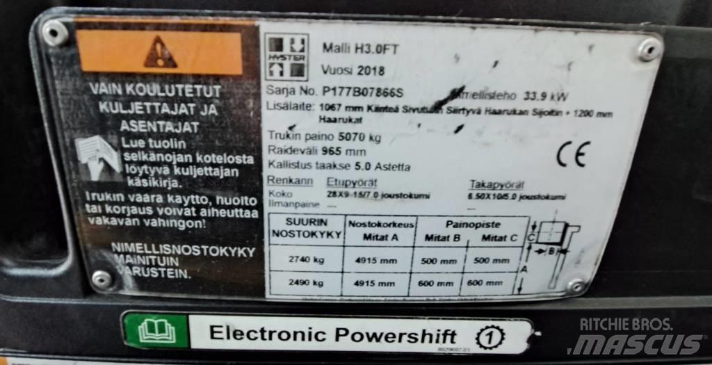 Hyster H3.0FT Πετρελαιοκίνητα Κλαρκ