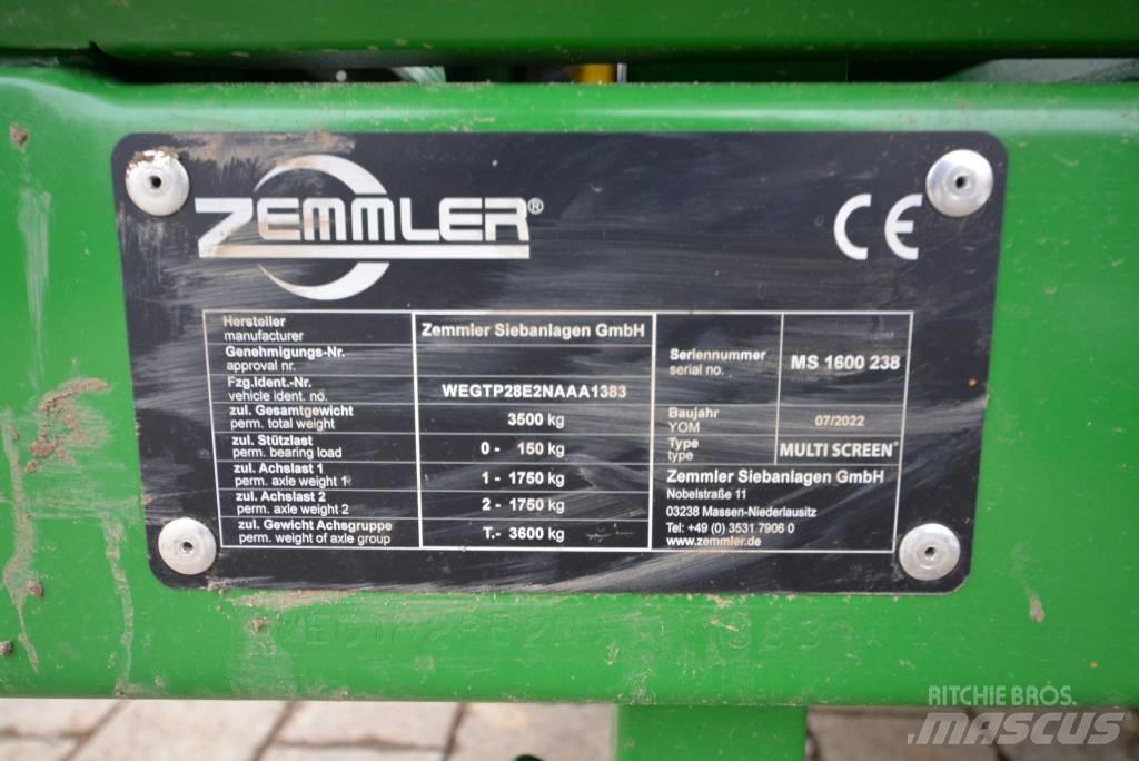 Zemmler MS 1600 Κινητές μηχανές κοσκινίσματος