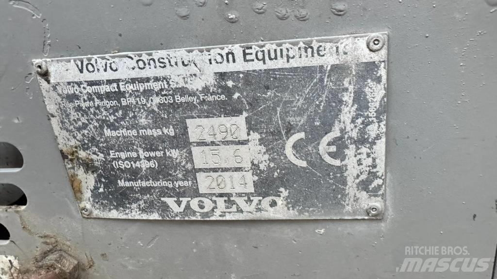 Volvo ECR 25 D Εκσκαφάκι (διαβολάκι) < 7t