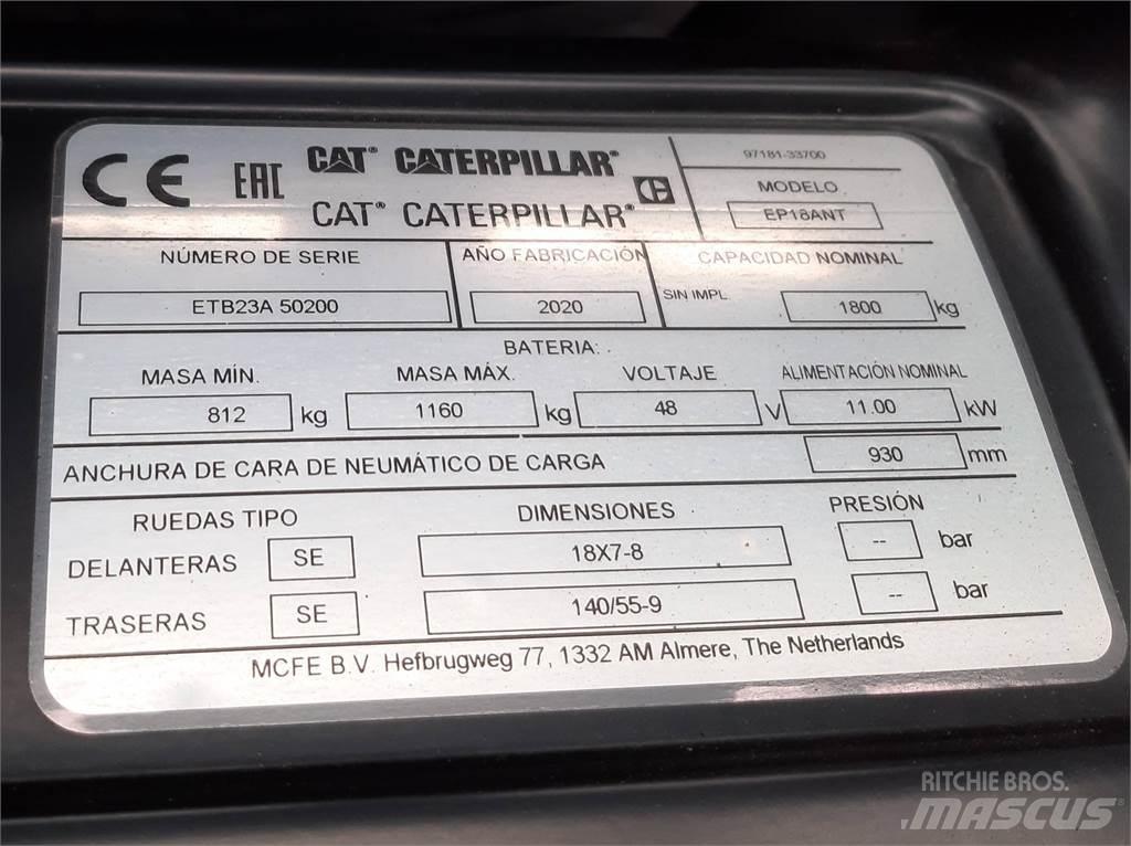 CAT EP18ANT Ηλεκτρικά περονοφόρα ανυψωτικά κλαρκ