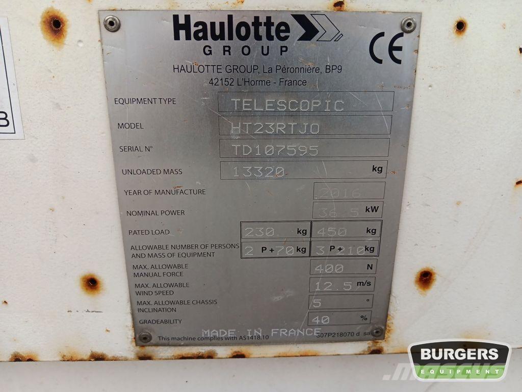 Haulotte HT23RTJO Ανυψωτήρες με τηλεσκοπικό βραχίονα