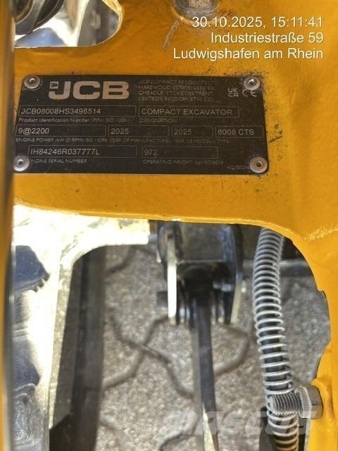 JCB 8008CTS Εκσκαφάκι (διαβολάκι) < 7t