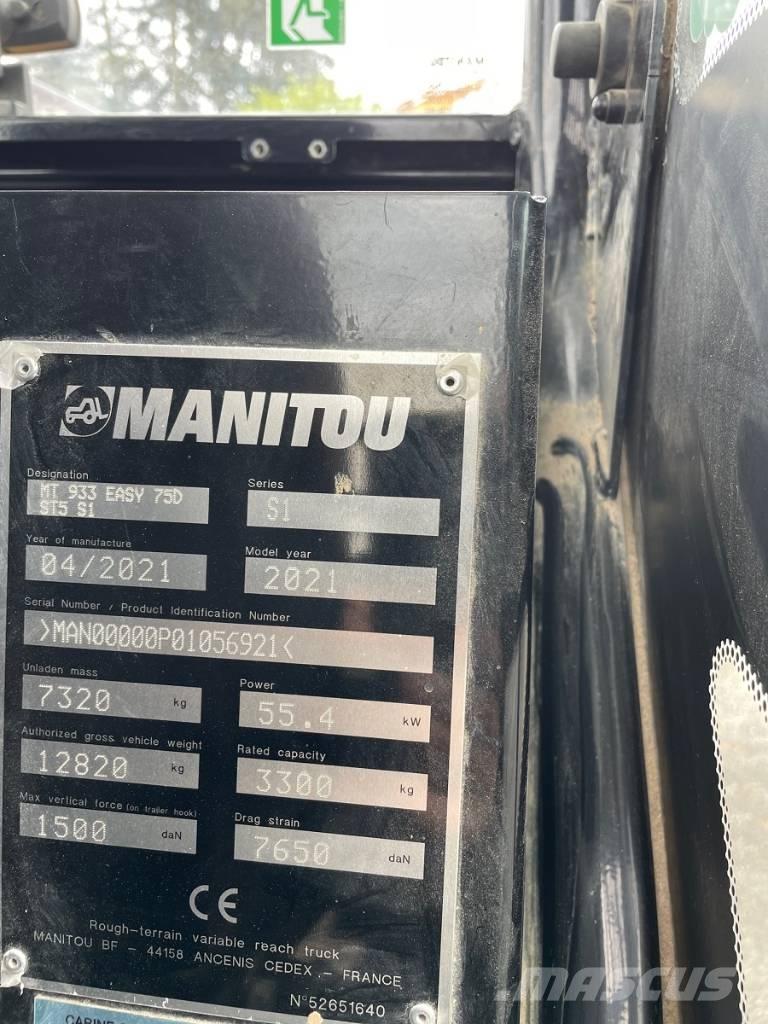 Manitou MT 933 Easy Τηλεσκοπικοί ανυψωτές