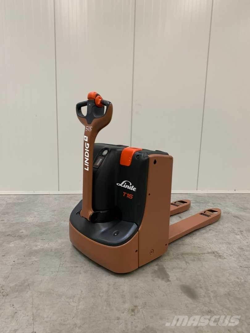 Linde T16 Παλετοφόρα πεζού χειριστή με ιστό