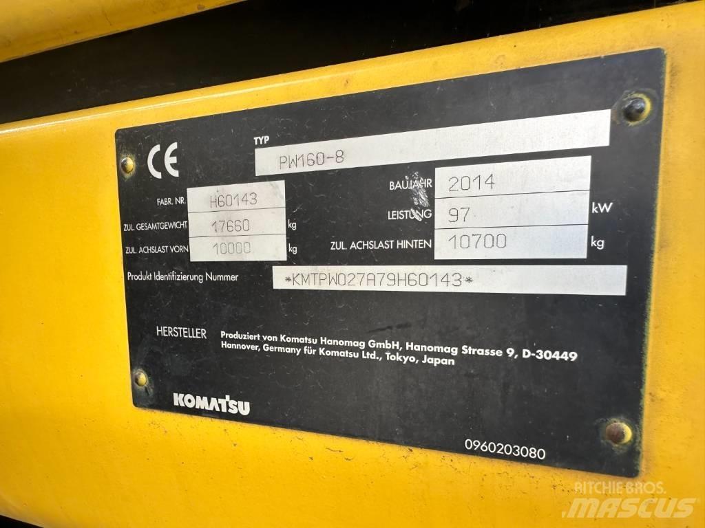 Komatsu PW 160-8 Εκσκαφείς με τροχούς - λάστιχα