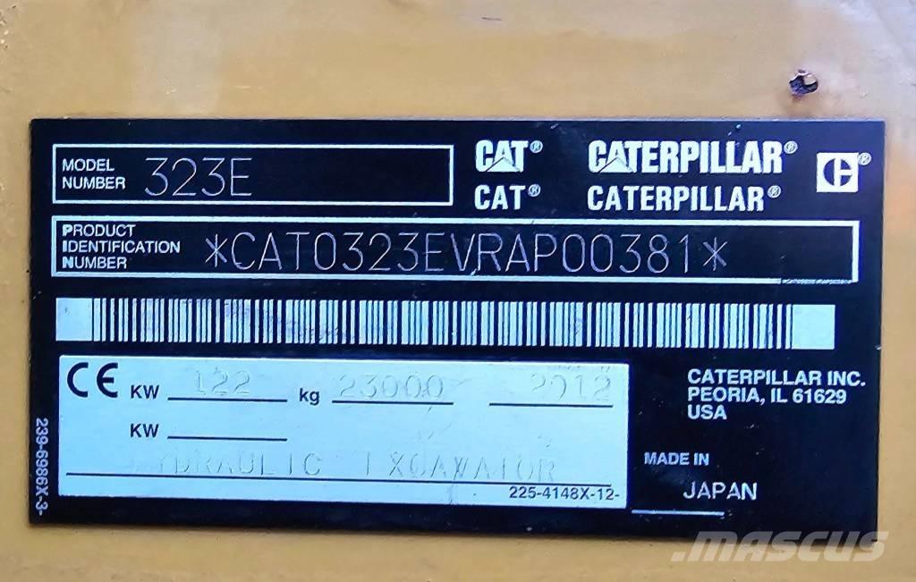 CAT 323 EL Εκσκαφείς με ερπύστριες