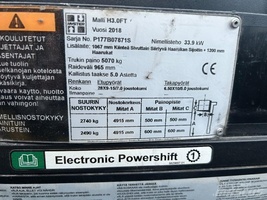 Hyster H 3.00 FT Πετρελαιοκίνητα Κλαρκ