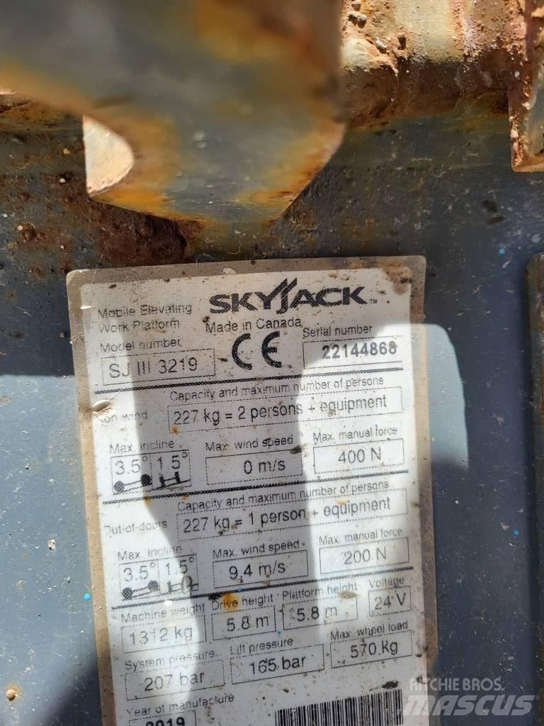 SkyJack 32/19 Ανυψωτήρες ψαλιδωτής άρθρωσης