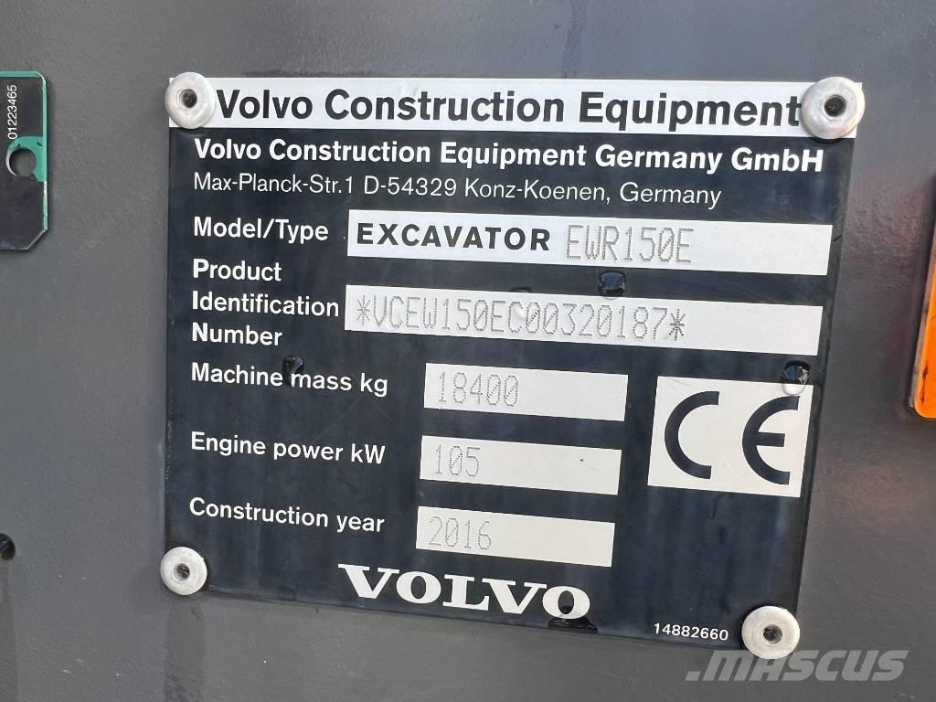 Volvo EWR 150 E Εκσκαφείς με τροχούς - λάστιχα