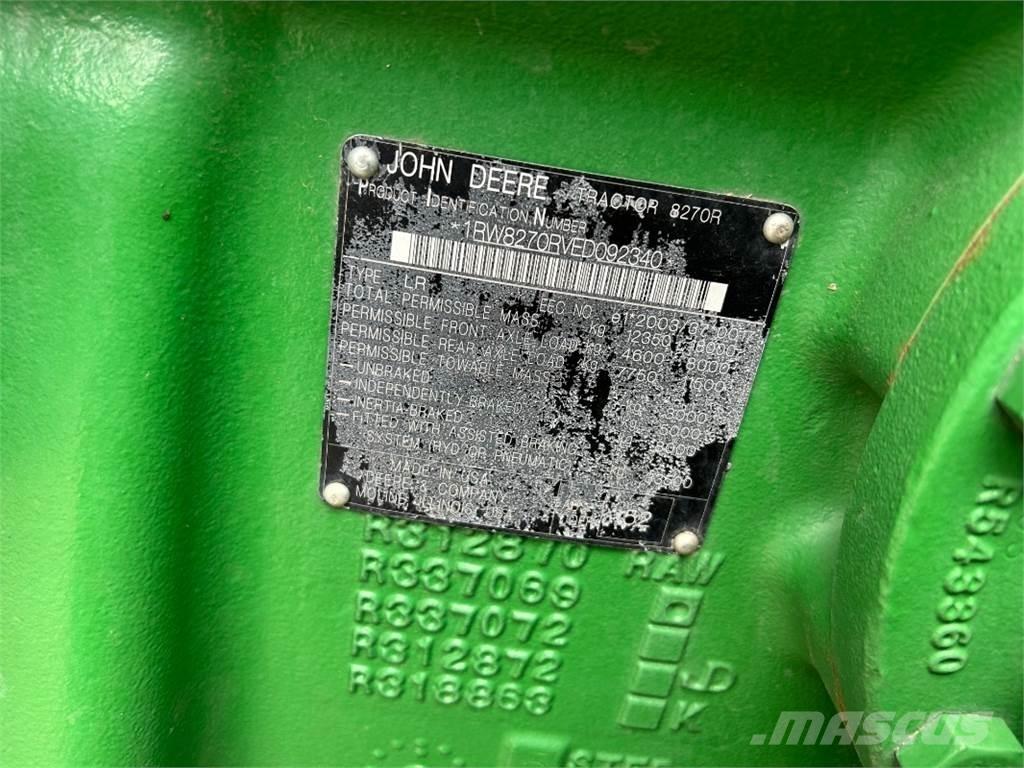 John Deere 8270R Τρακτέρ