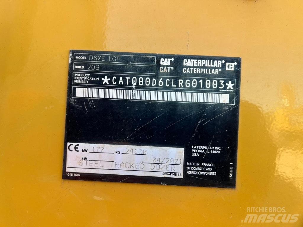 CAT D6XE Μπουλντόζες με ερπύστριες