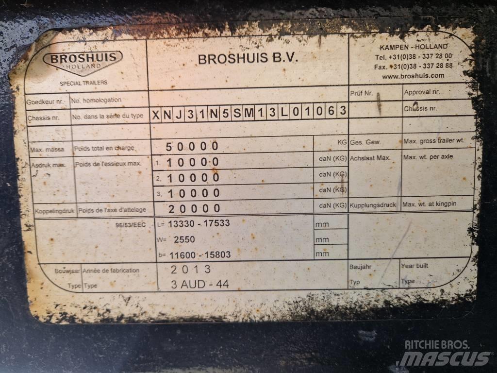 Broshuis Brønntralle Ημιρυμούλκες με χαμηλό δάπεδο
