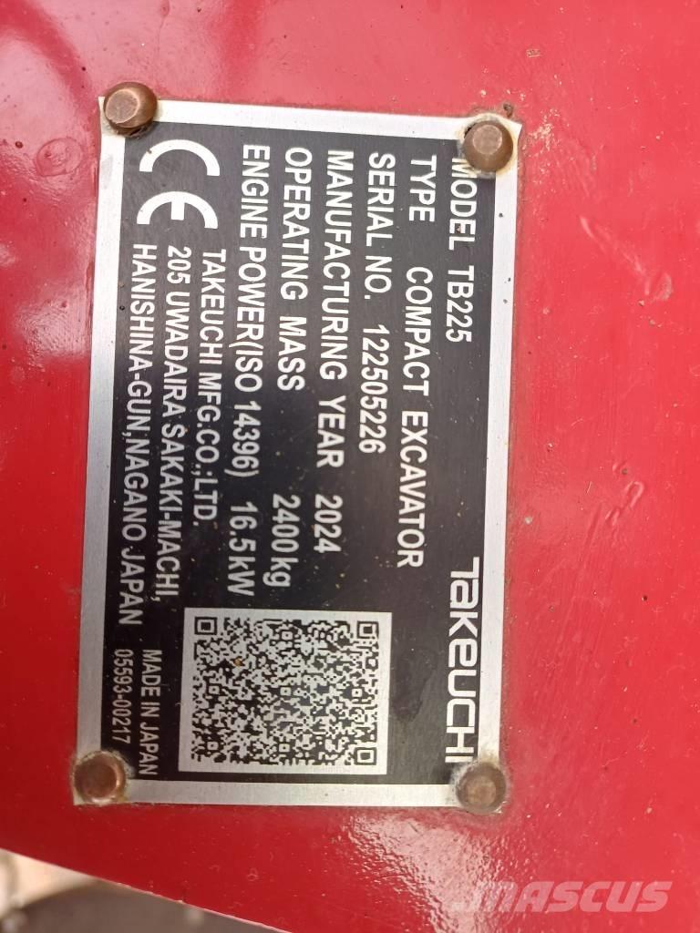 Takeuchi TB 225 Εκσκαφάκι (διαβολάκι) < 7t