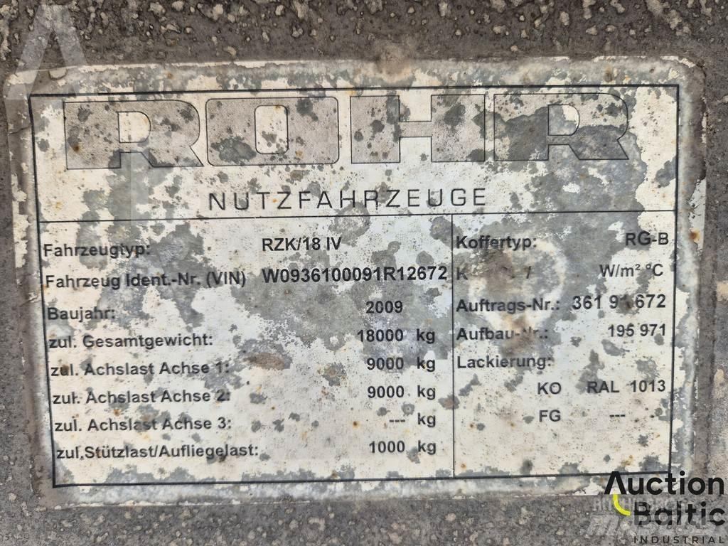 Rohr RZK 18 IV Ημιρυμούλκες Κουρτίνα