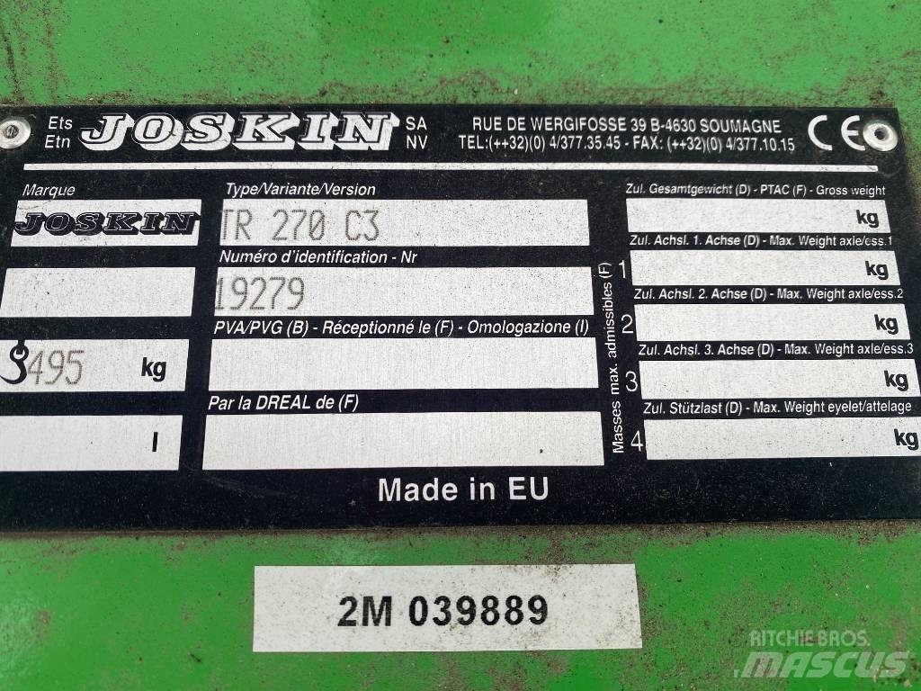 Joskin TR 270 C3 Χορτοκοπτικά και κορυφολόγοι βοσκοτόπων