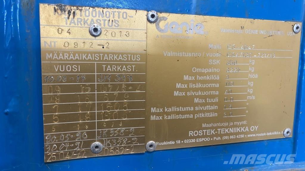 Genie GS 4047 Ανυψωτήρες ψαλιδωτής άρθρωσης