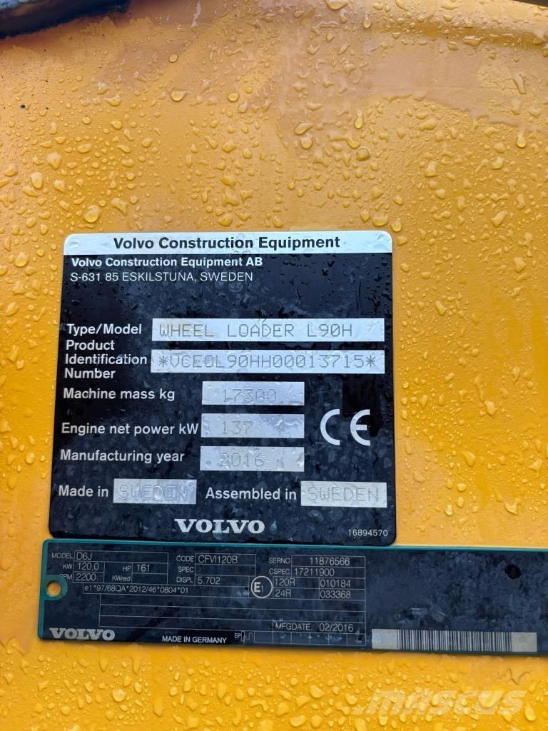 Volvo L 90 H Φορτωτές με λάστιχα (Τροχοφόροι)