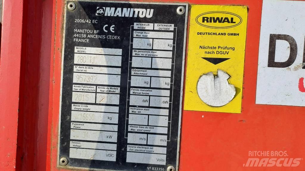 Manitou 280TJ Ανυψωτήρες με τηλεσκοπικό βραχίονα