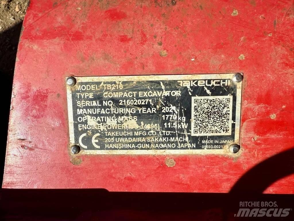 Takeuchi TB 216 Εκσκαφάκι (διαβολάκι) < 7t