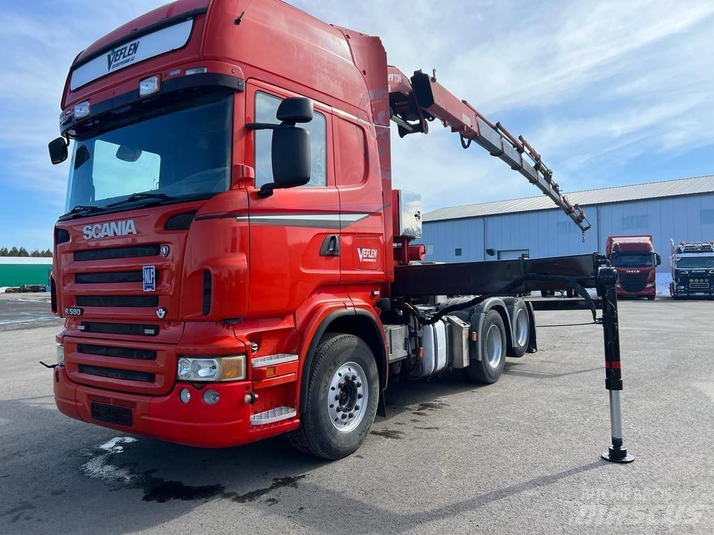 Scania R 580 Φορτηγά με Γερανό