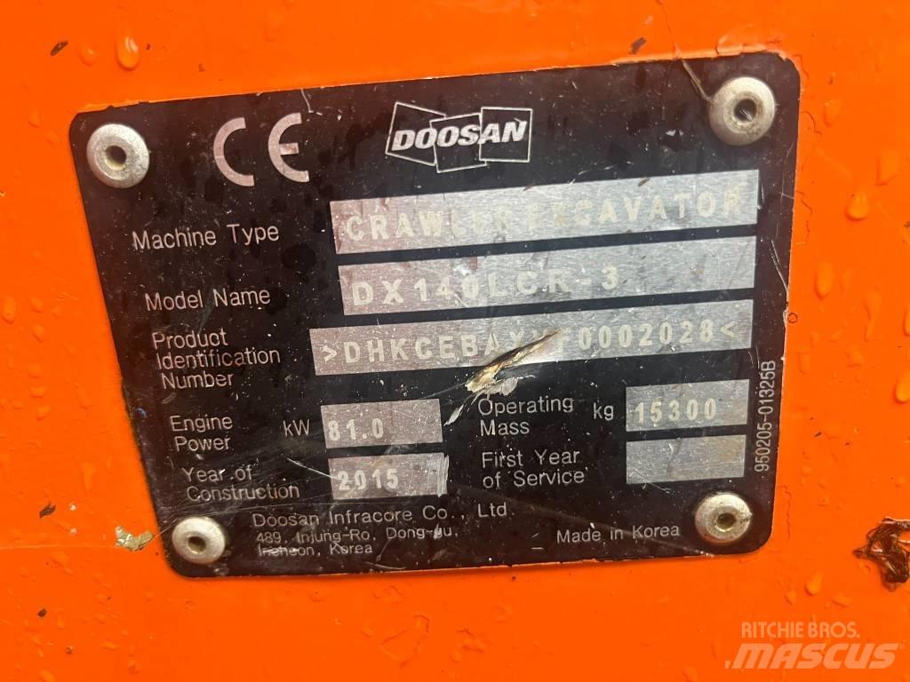  2015 DX140LCR-3 Εκσκαφείς με ερπύστριες