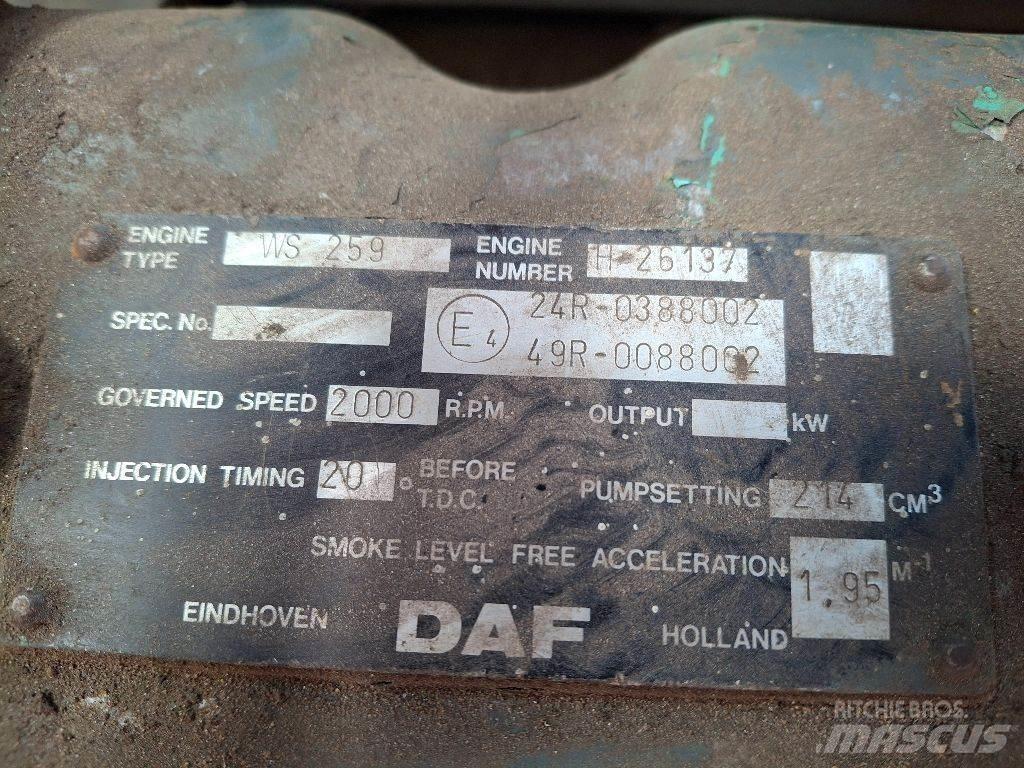 DAF WS259 Κινητήρες