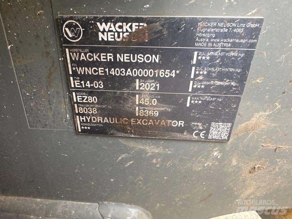 Wacker Neuson EZ80 Εκσκαφείς με ερπύστριες