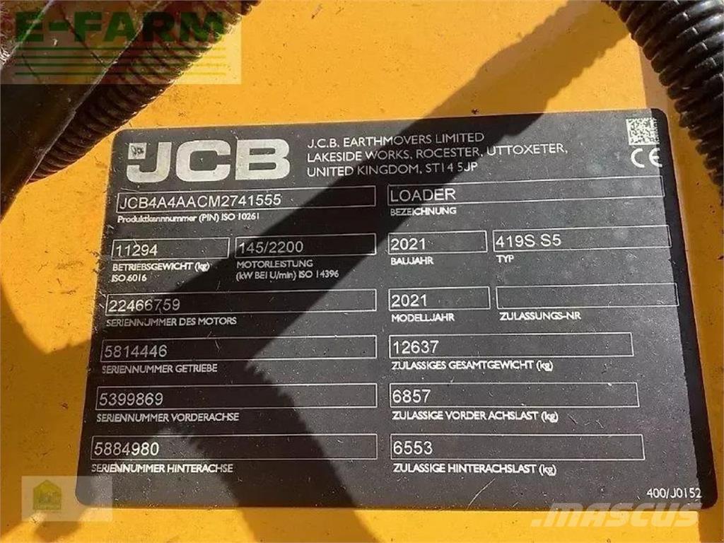 JCB 419s s5 Εκσκαφάκι (διαβολάκι) < 7t