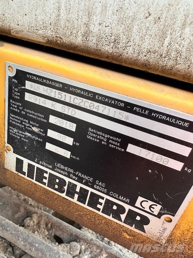 Liebherr R 914 K STD Εκσκαφείς με ερπύστριες