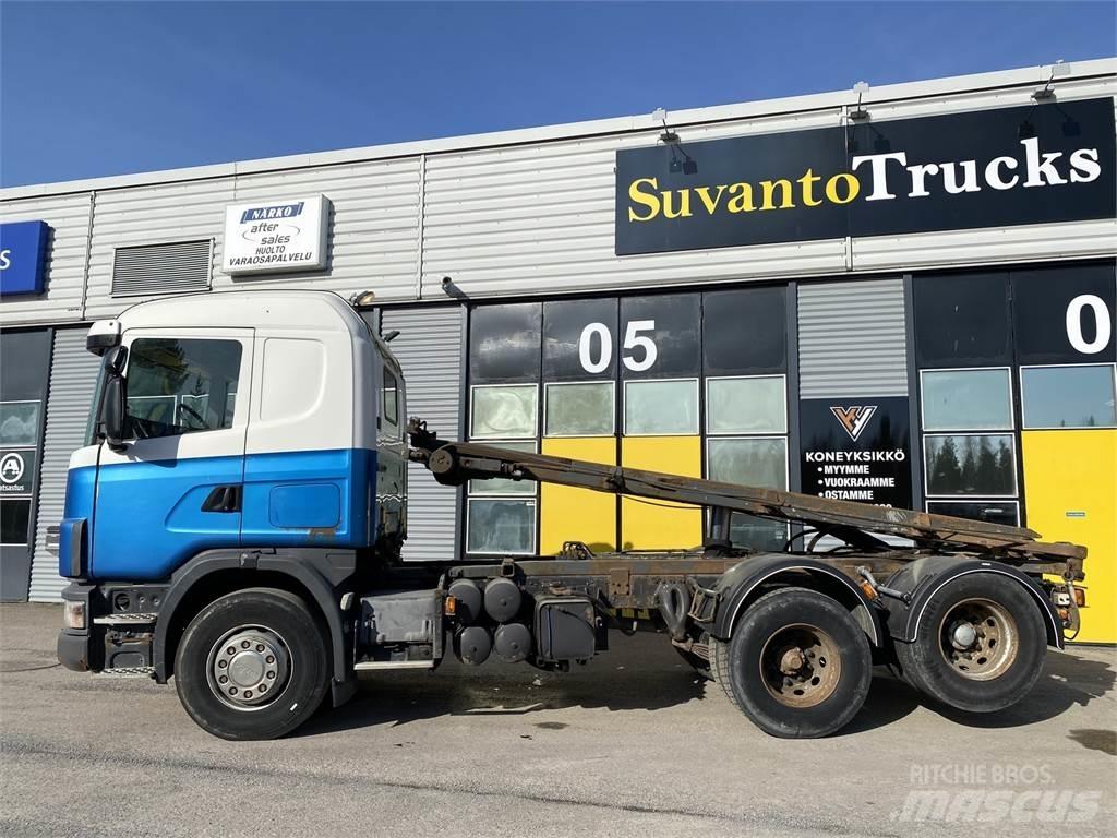 Scania R 124 6X2 Φορτηγά με γερανό & γάτζο
