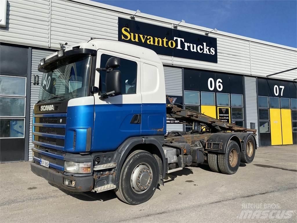 Scania R 124 6X2 Φορτηγά με γερανό & γάτζο